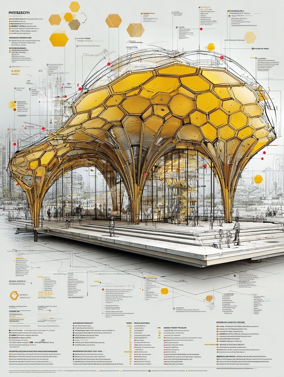 Architectural Concept — Modern Print. poster — architecture art