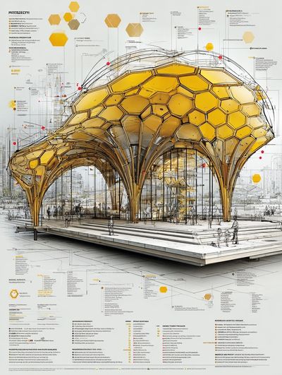 Architectural Concept — Modern Print. poster