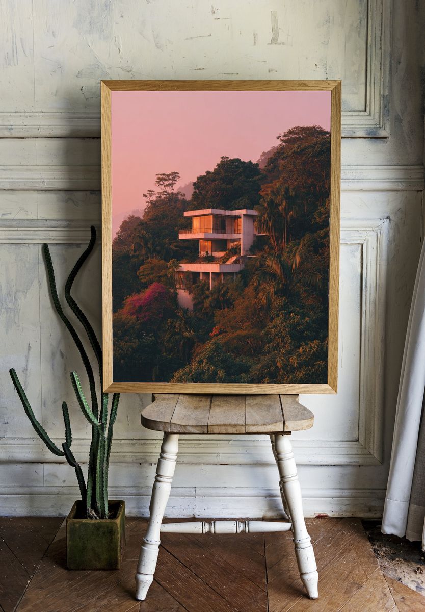 Modern Architecture in Nature — Photography Print. room preview