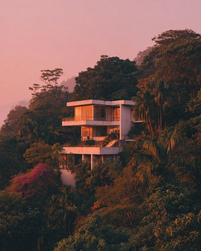 Modern Architecture in Nature — Photography Print. poster