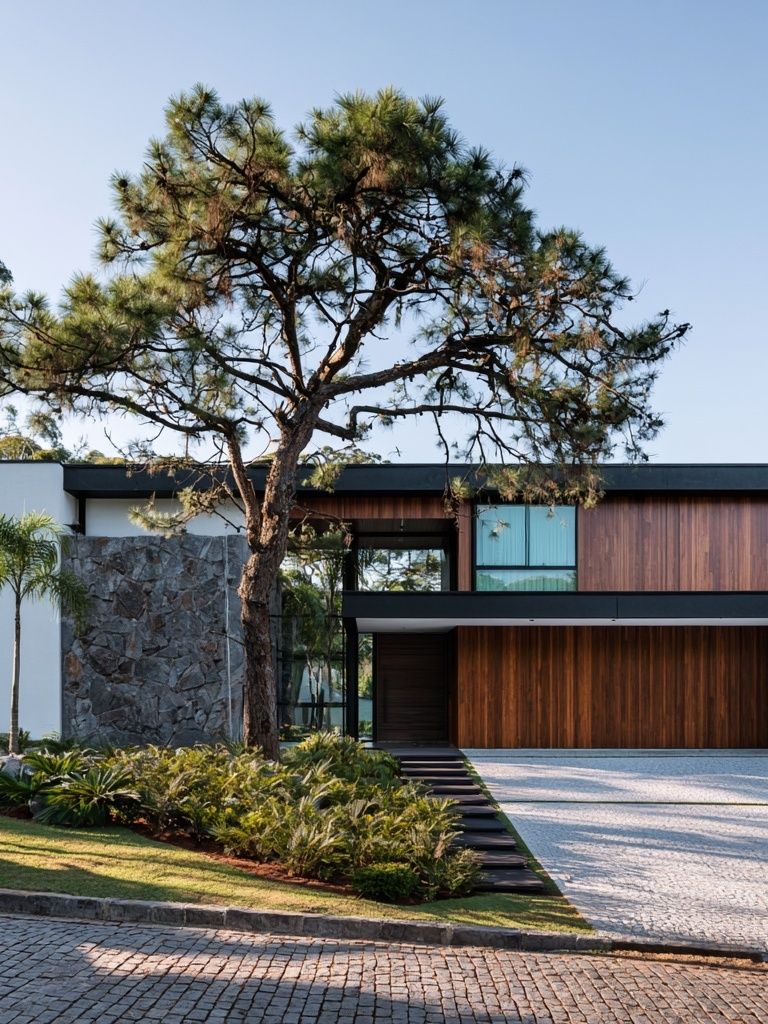 Modern House Exterior Photography Poster. poster detail