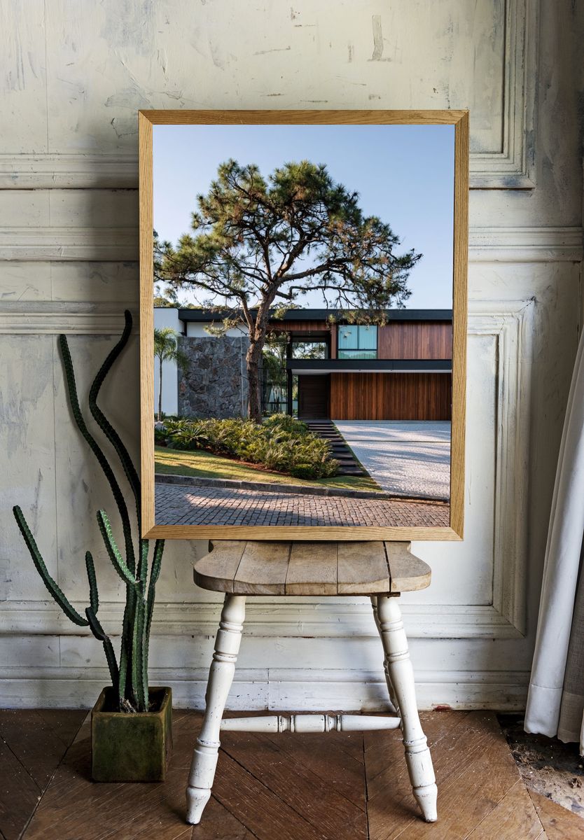 Modern House Exterior Photography Poster. — room view 1