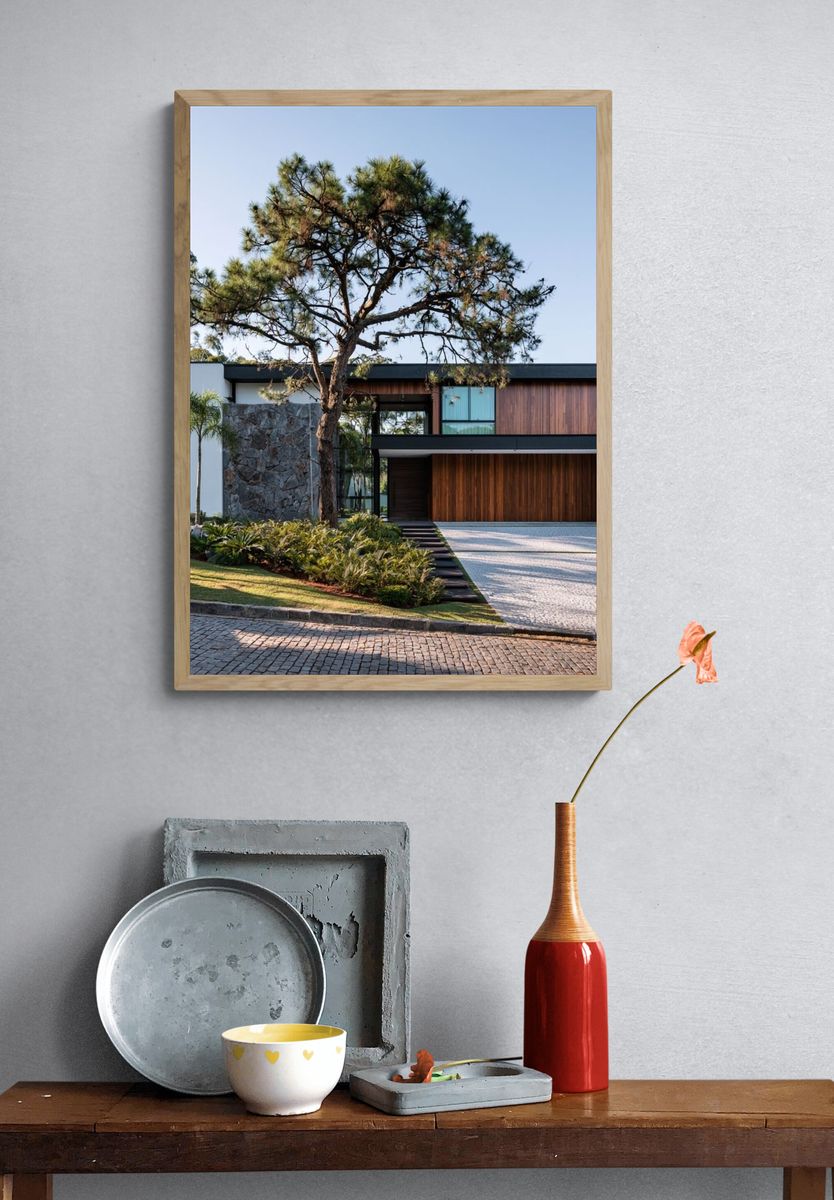 Modern House Exterior Photography Poster. — room view 3
