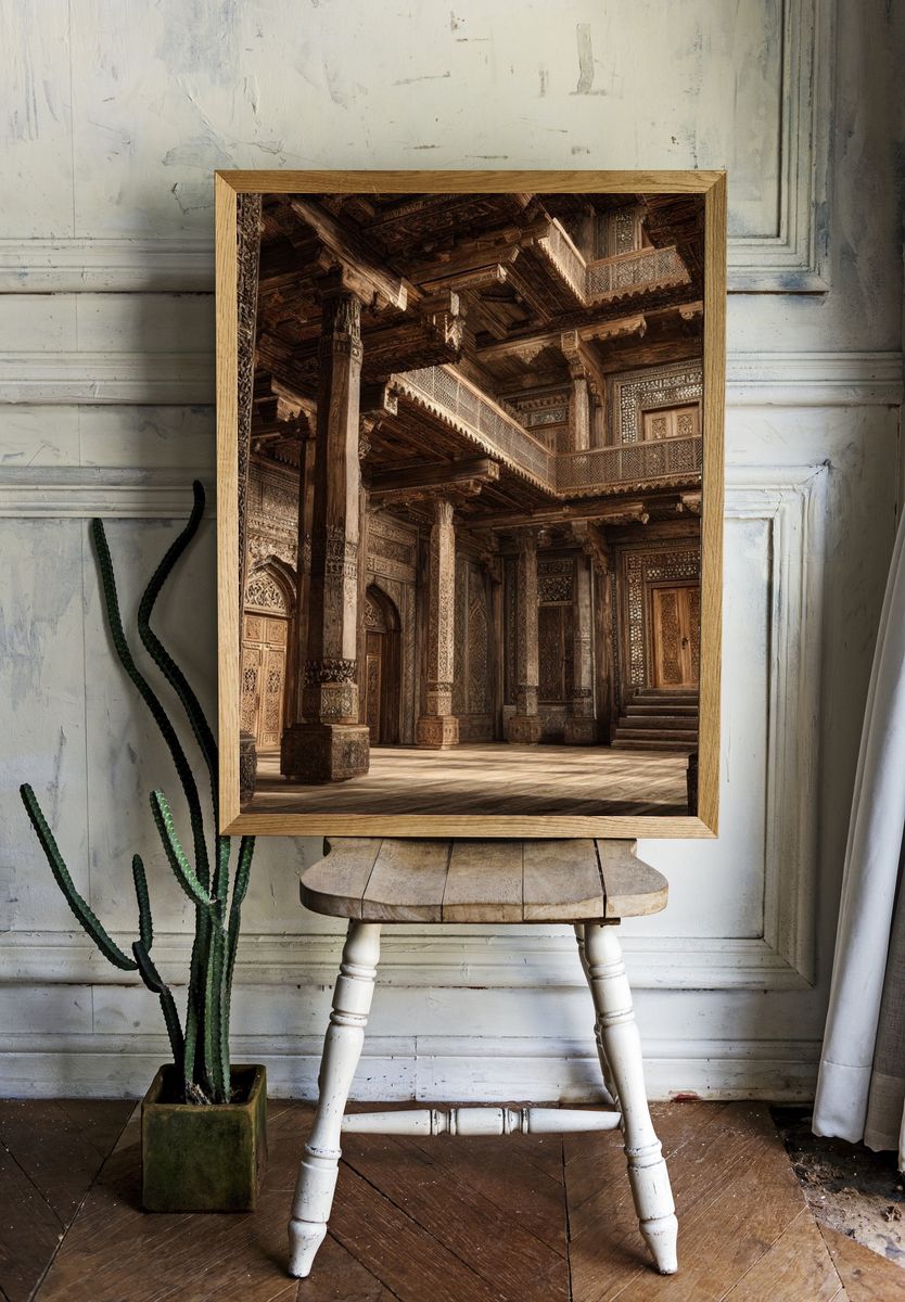 Ornate Palace Interior Photography Poster. room preview