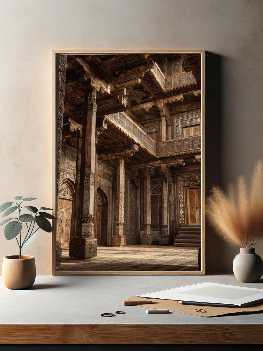 Ornate Palace Interior Photography Poster. — room view 2