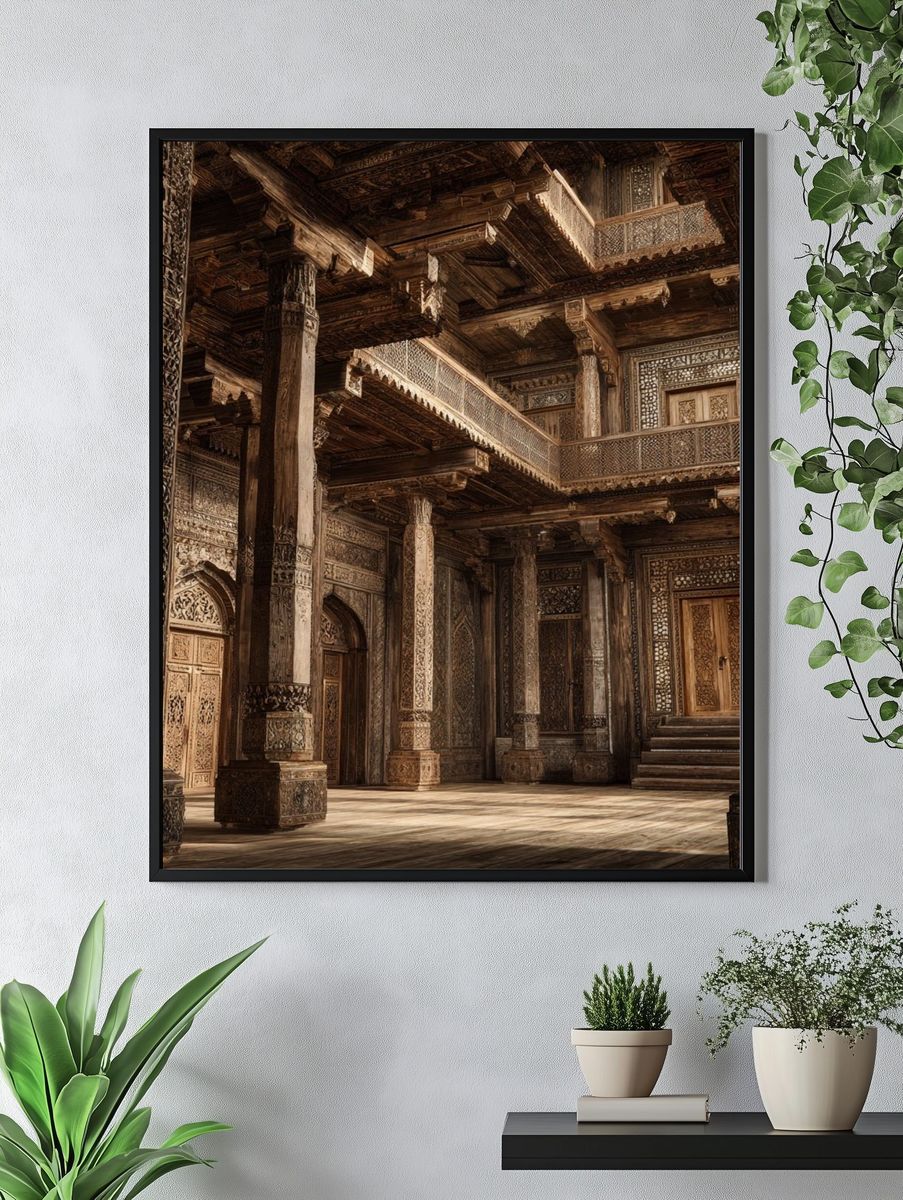 Ornate Palace Interior Photography Poster. — room view 4