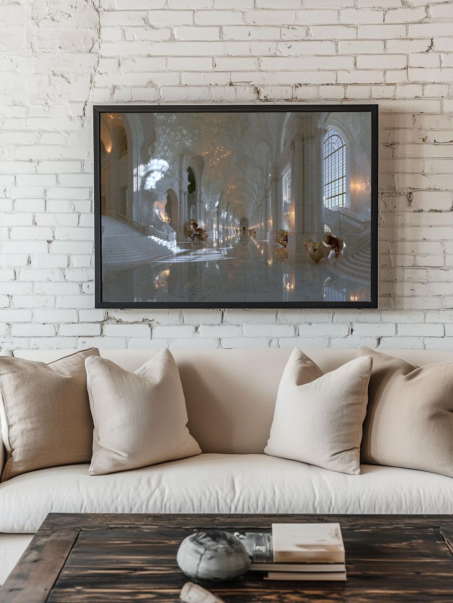 Grand Marble Hall Interior Print. room preview