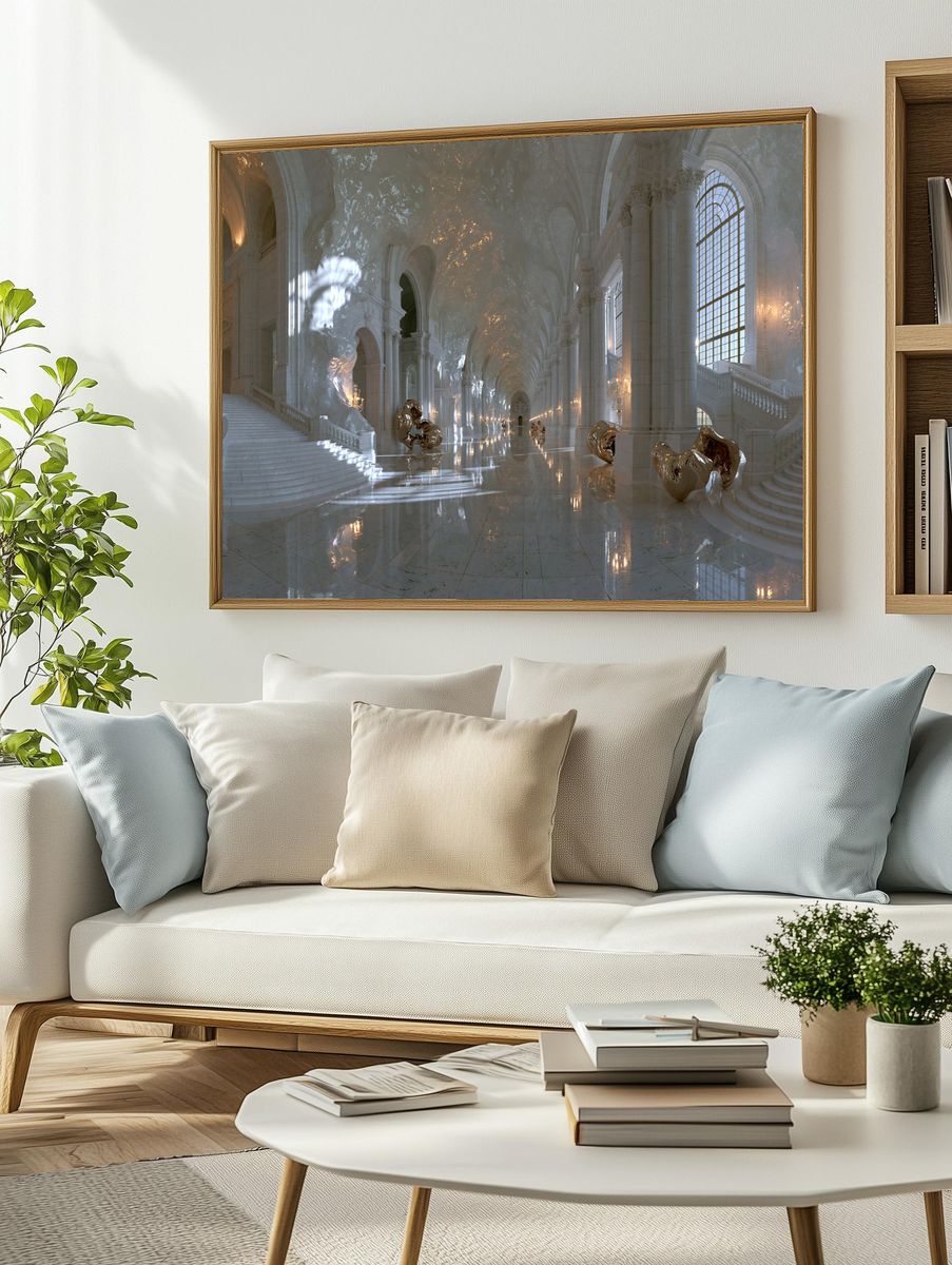 Grand Marble Hall Interior Print. — room view 2