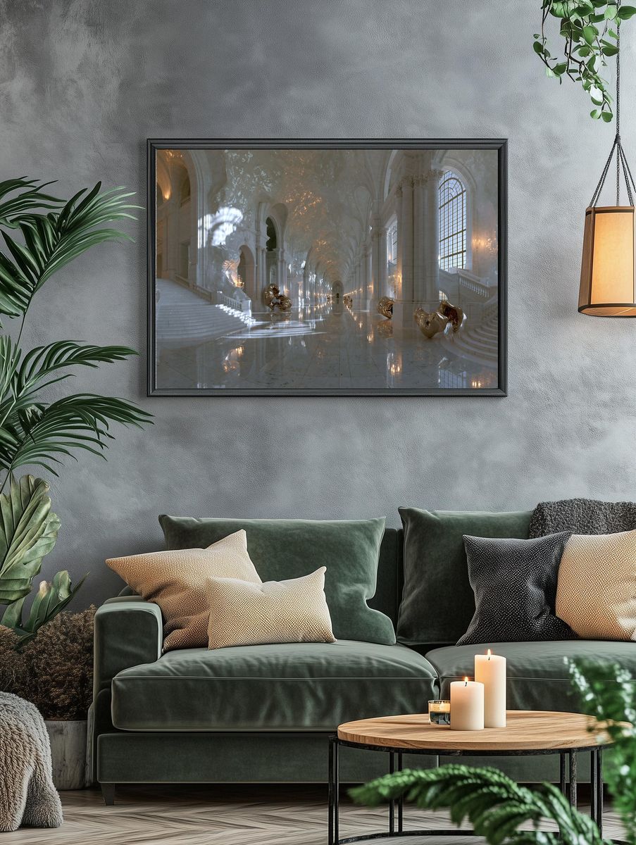 Grand Marble Hall Interior Print. — room view 4