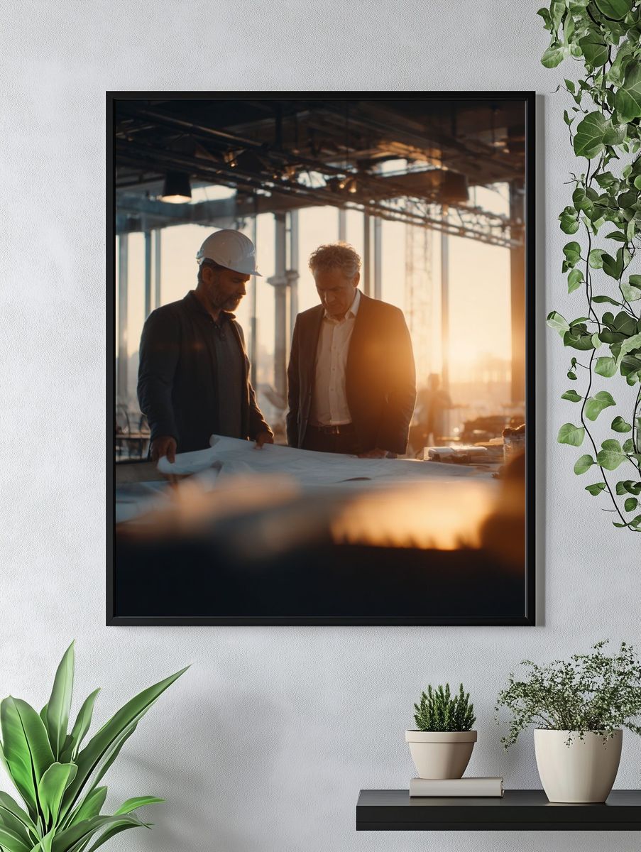 Architects at Sunset Photography Poster. — room view 4