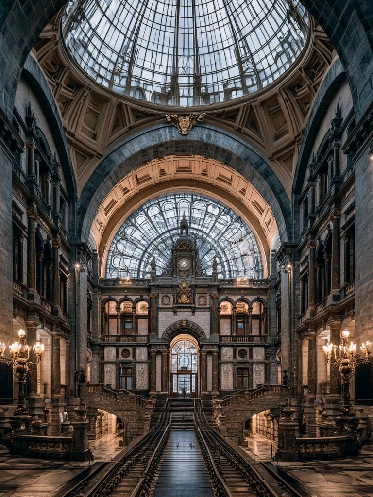 Grand Palace Hall Architecture Poster. poster — architecture art