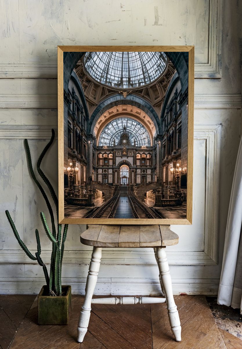 Grand Palace Hall Architecture Poster. room preview