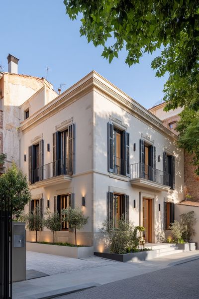 Mediterranean Villa Facade Photography Poster.