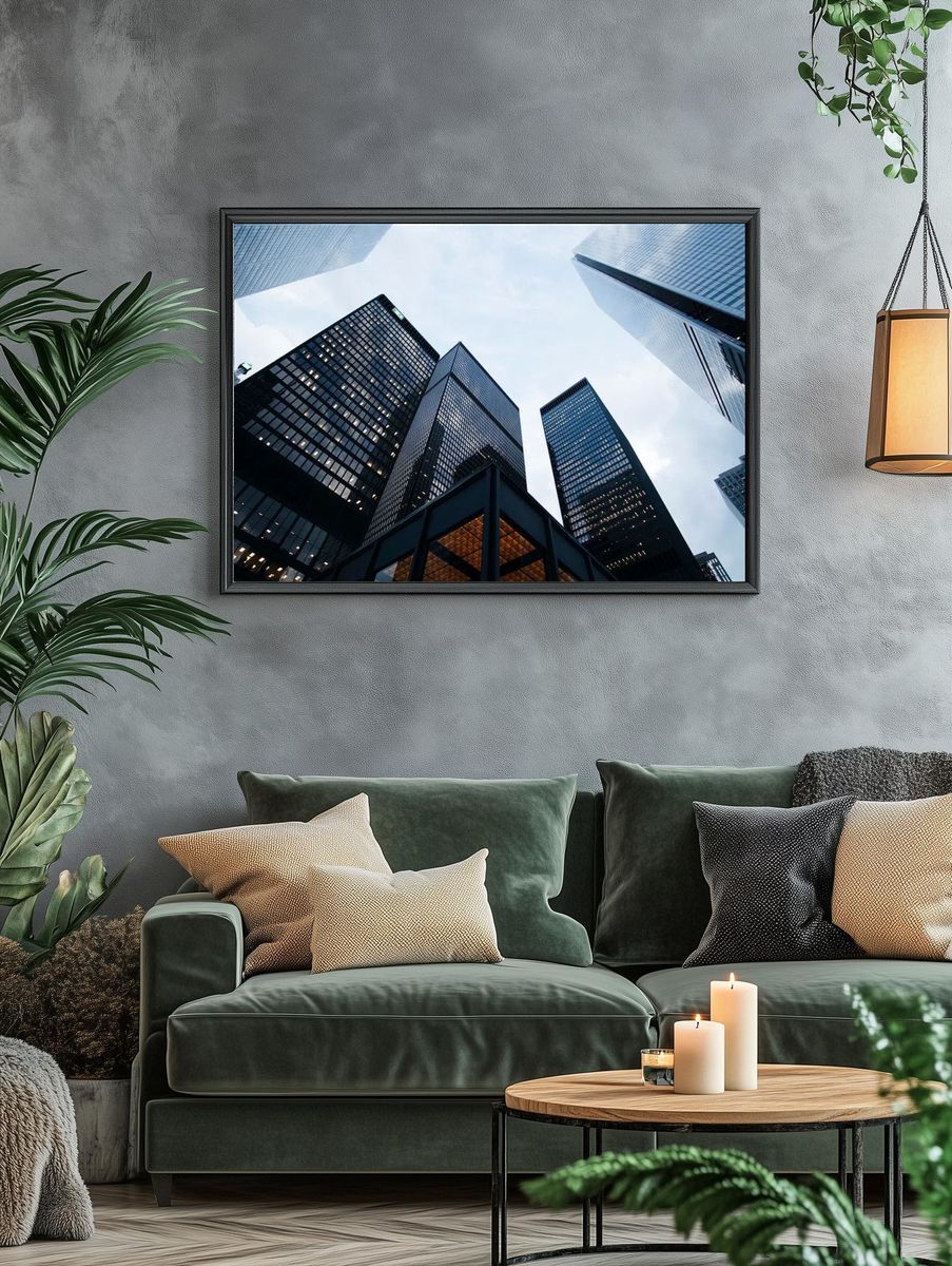 City wallpaper desktop background, full. — room view 4