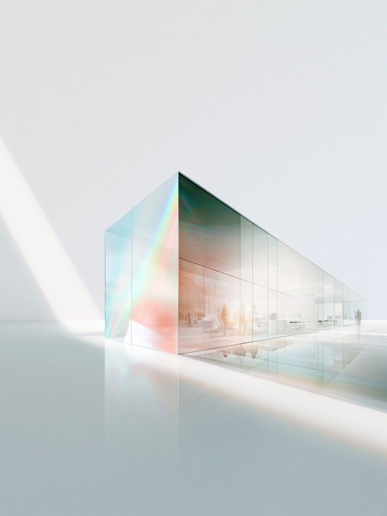 Glass Pavilion Architecture Print. poster — architecture art