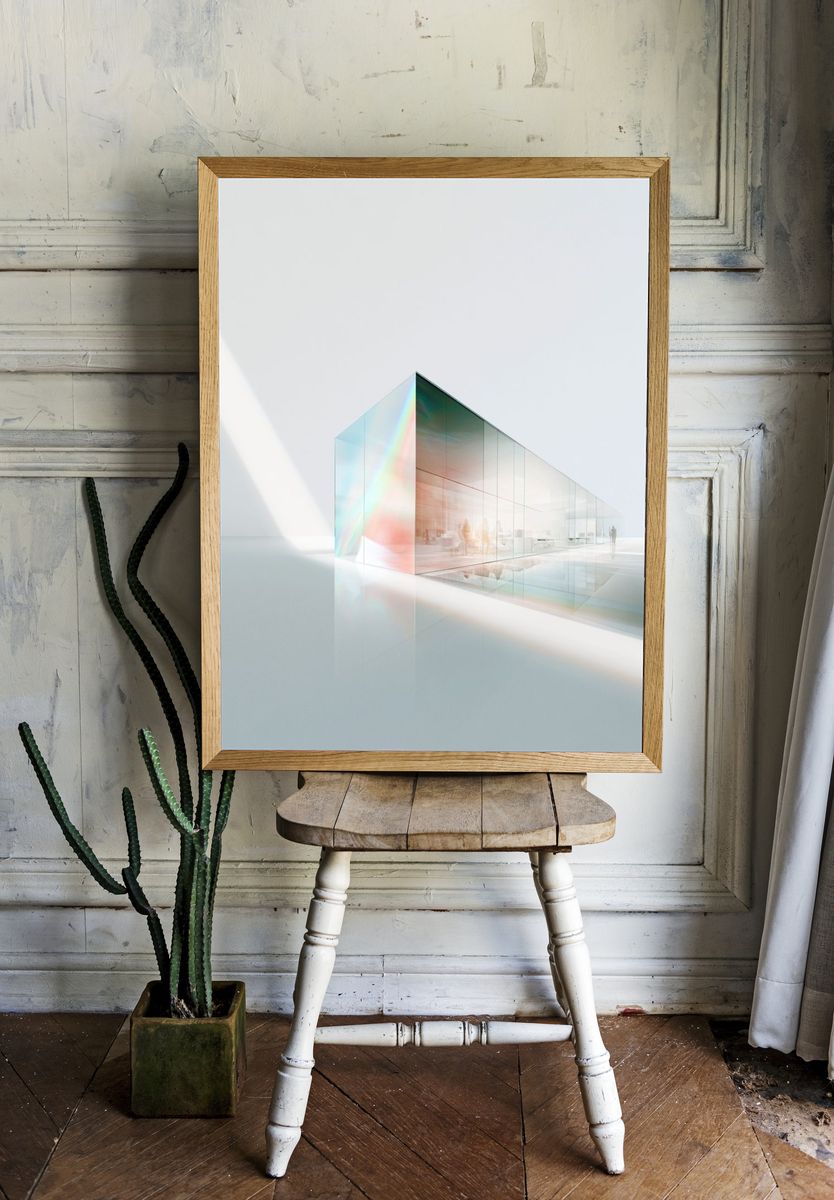 Glass Pavilion Architecture Print. — room view 1