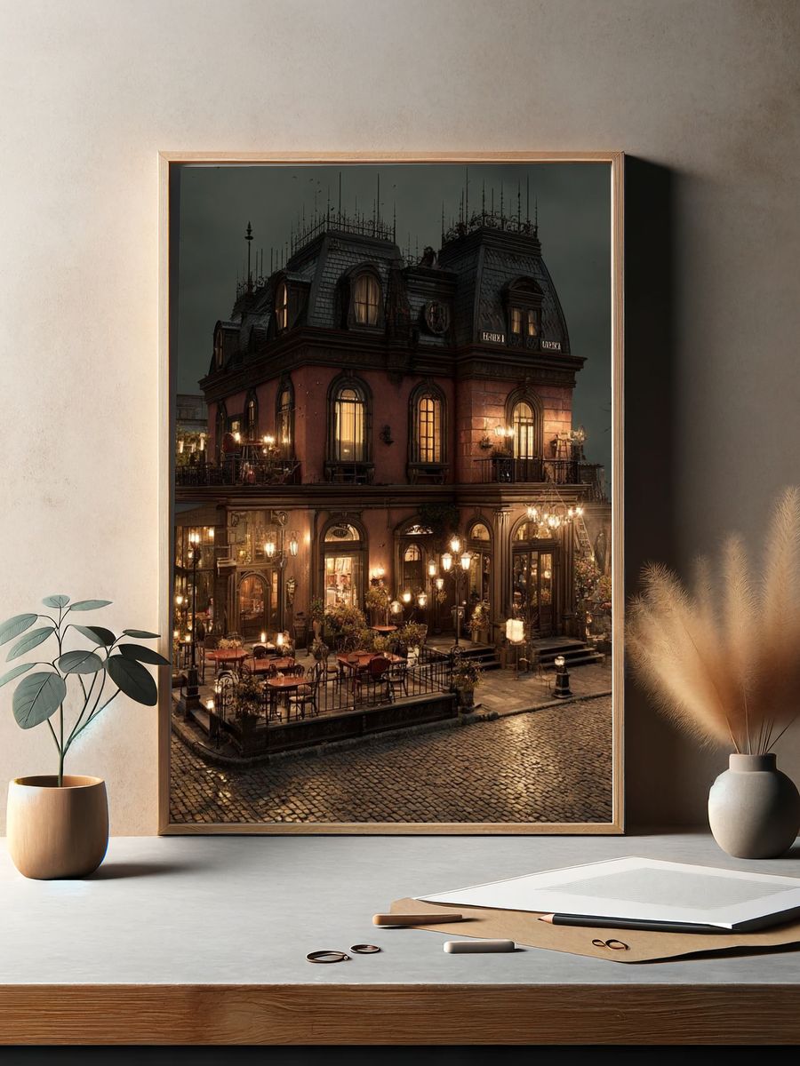 Haunted Parisian Mansion Photography Poster. — room view 2