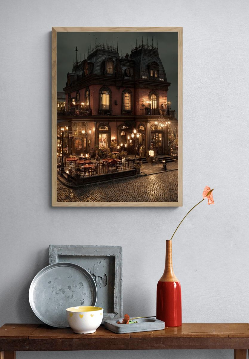 Haunted Parisian Mansion Photography Poster. — room view 3