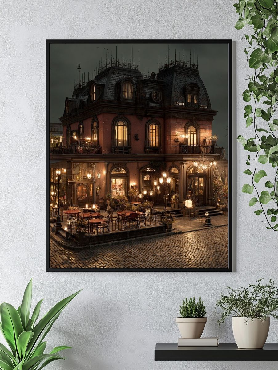 Haunted Parisian Mansion Photography Poster. — room view 4