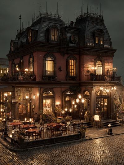 Haunted Parisian Mansion Photography Poster.