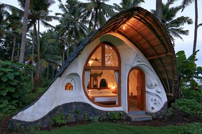 Tropical Eco Cottage Photography Poster. poster
