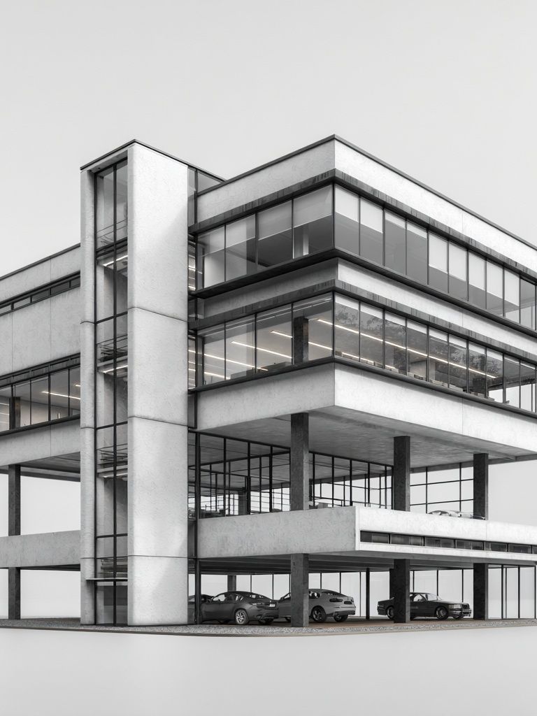 Modernist Building Photography Poster. poster detail