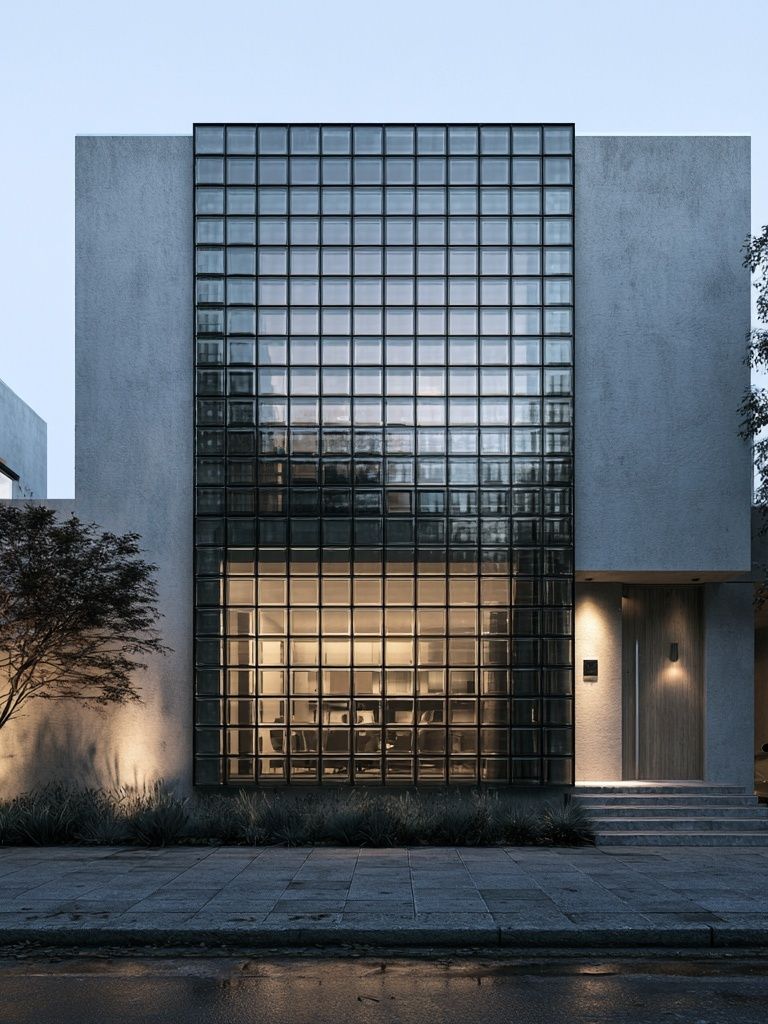 Modern Glass Facade Architecture Poster. poster — architecture art