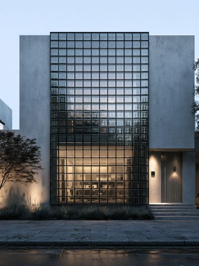 Modern Glass Facade Architecture Poster. poster