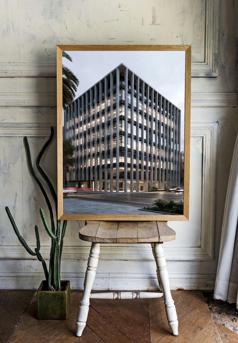 Modern Office Building Architecture Poster. room preview