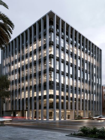 Modern Office Building Architecture Poster.