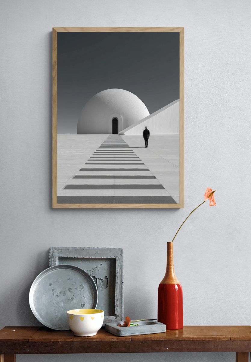 Modern Architecture — Black-White Print. — room view 3