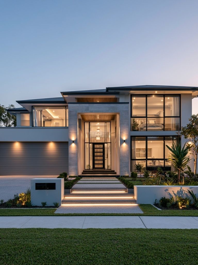 Modern Luxury Home Architecture Poster. poster — architecture art