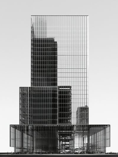 Modern Glass Tower Architecture Print. poster
