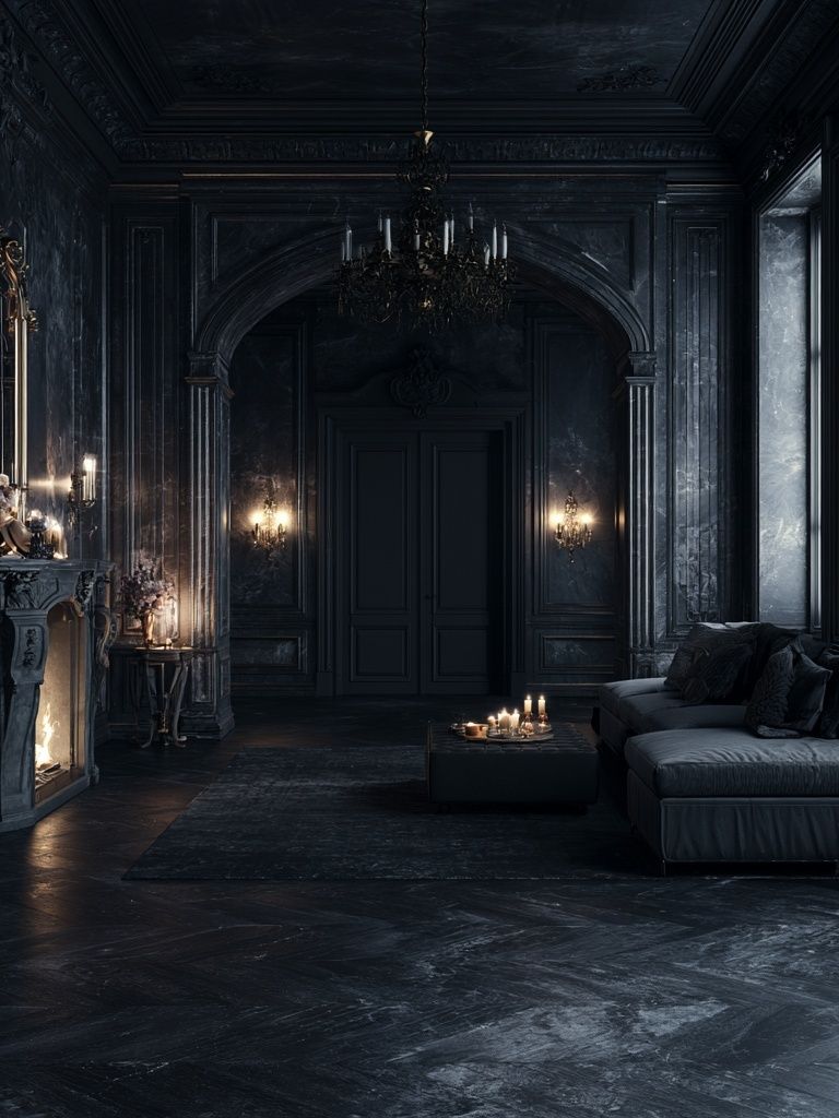 Gothic Noir Interior Poster. poster detail