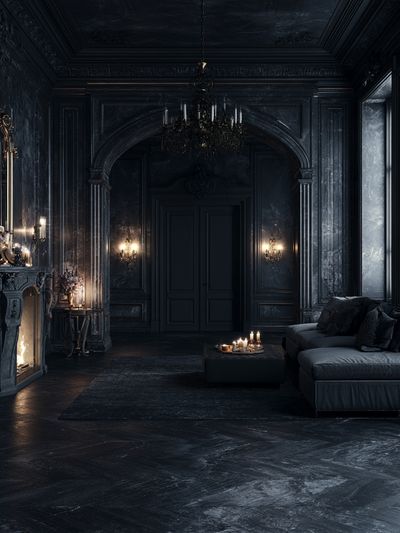 Gothic Noir Interior Poster.
