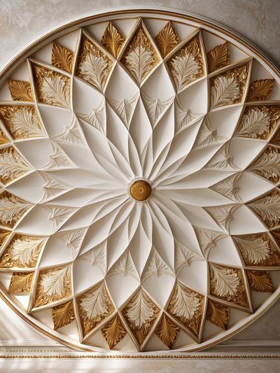 Golden Mandala Ceiling Poster.