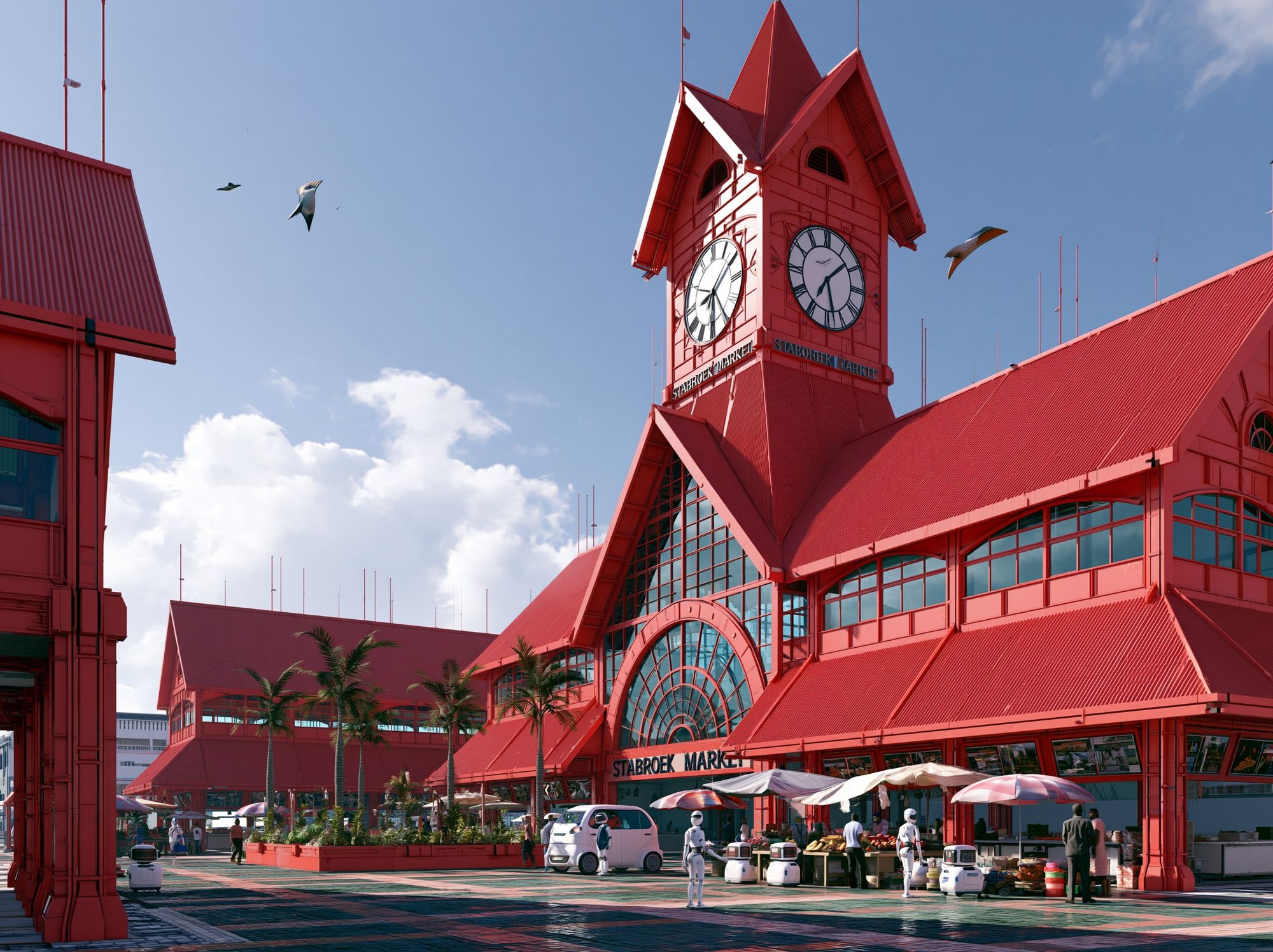 Stabroek Market Architecture Poster. poster detail