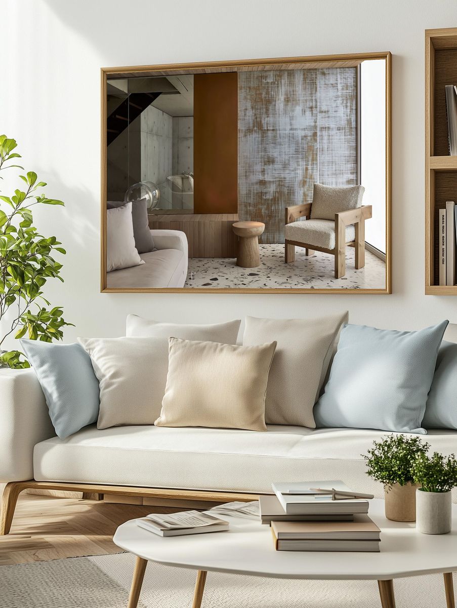 Modern Japandi Interior Poster. — room view 2