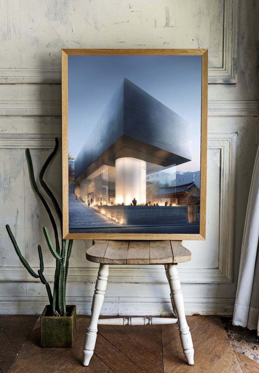 Modern Architecture — Fine Art Print. — room view 1