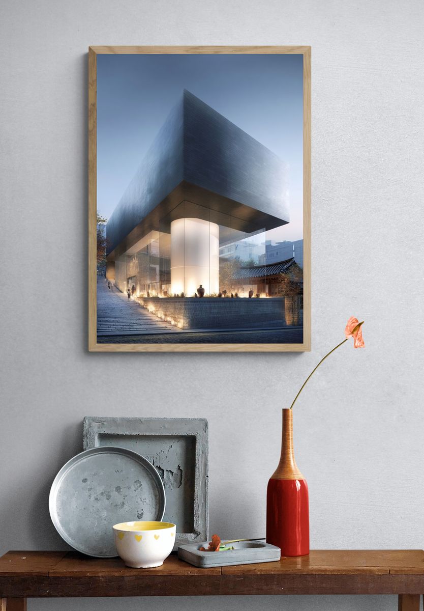 Modern Architecture — Fine Art Print. — room view 3