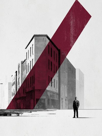 Urban Geometry Cityscape Print.