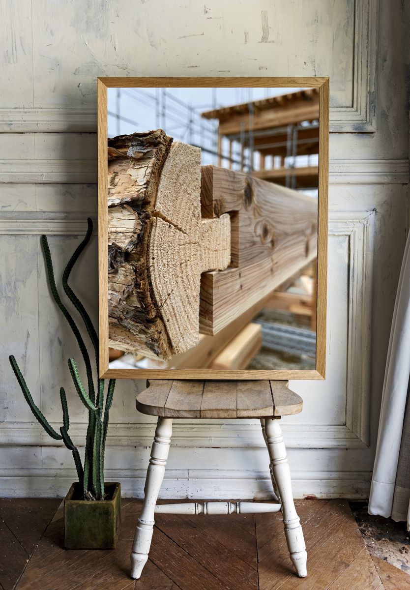 Timber Joinery Detail Photography Poster. room preview