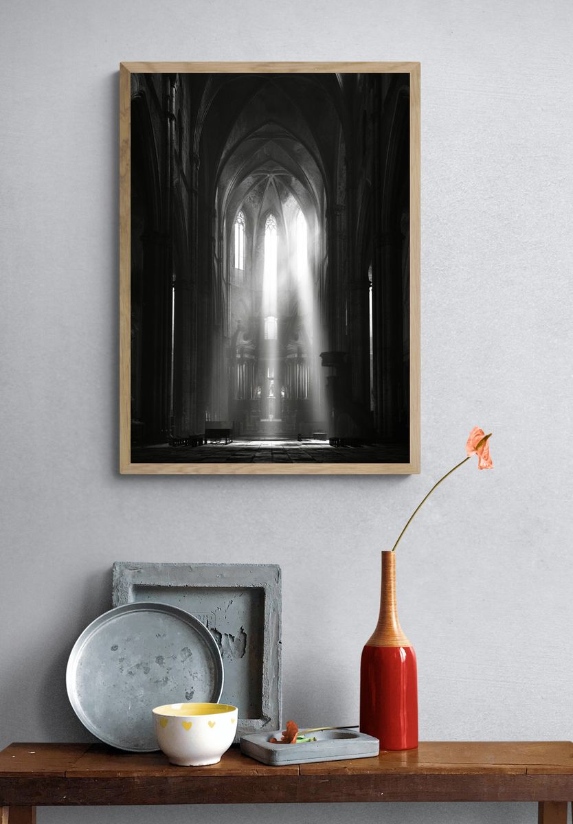 Gothic Cathedral Light Poster. — room view 3