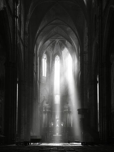 Gothic Cathedral Light Poster. poster