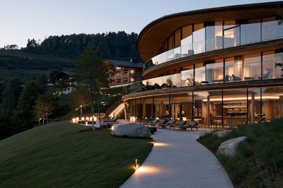 Modern Hillside Villa Photography Poster. poster
