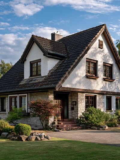 Charming Cottage House Photography Poster.
