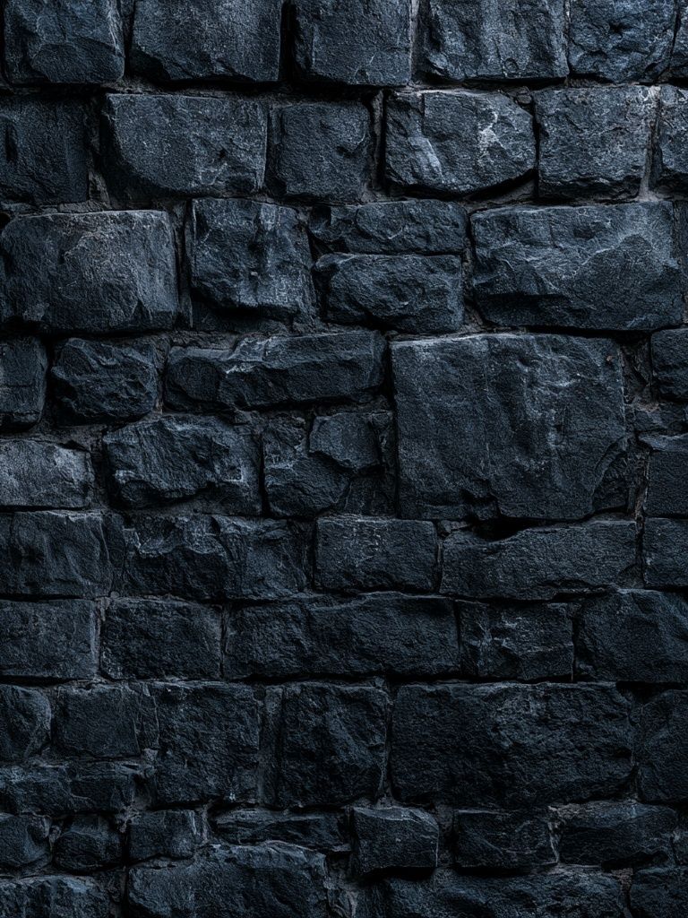 Dark Stone Wall Texture Print. poster detail