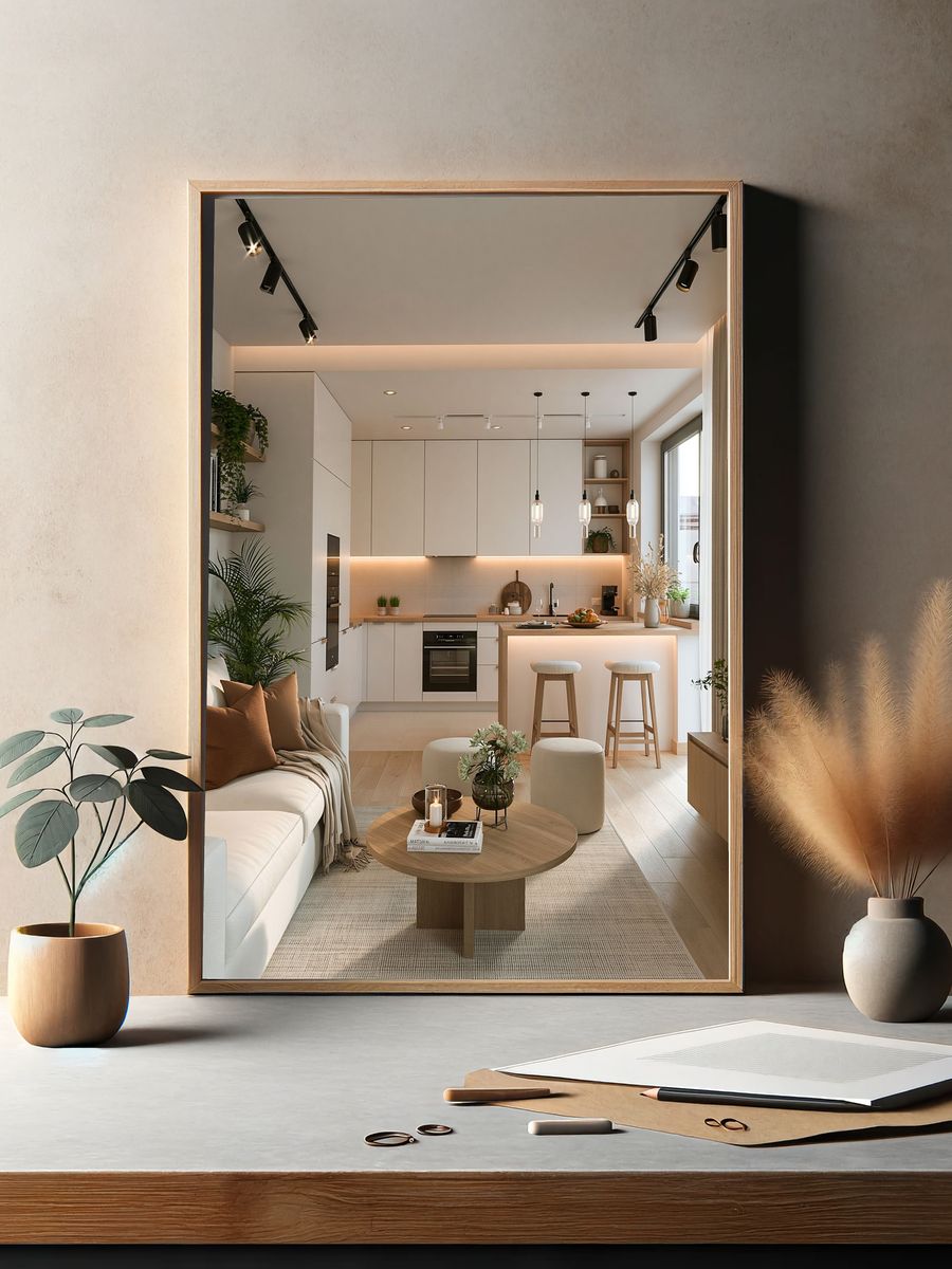 Modern Japandi Interior Print. — room view 2