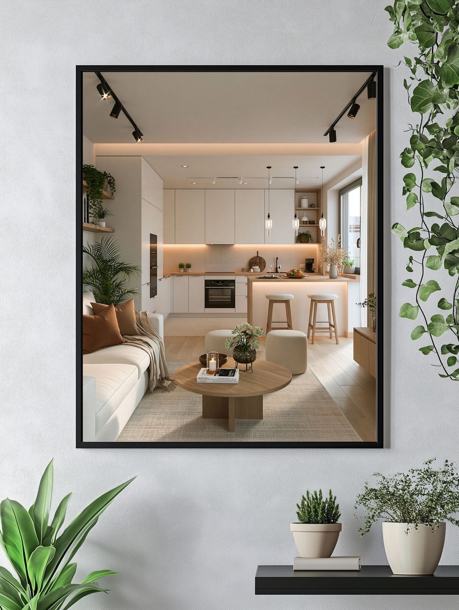 Modern Japandi Interior Print. — room view 4
