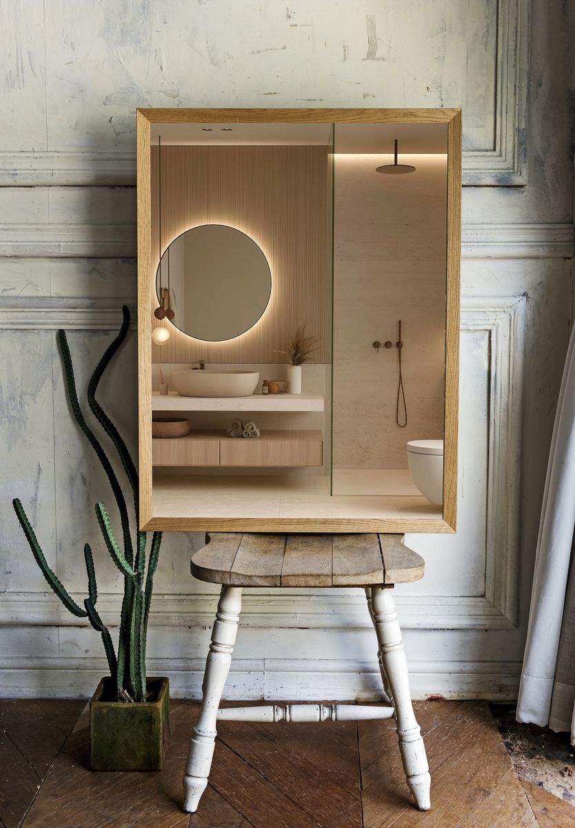Minimalist Spa Bathroom Poster. room preview
